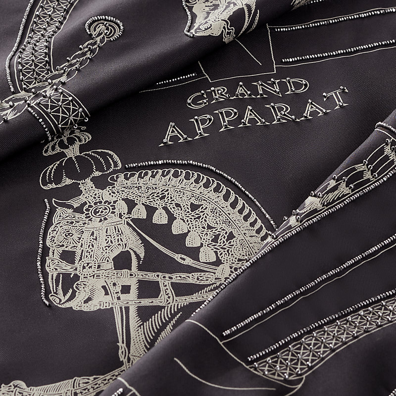 Embroidered Grand Apparat scarf 90 | Hermès Canada